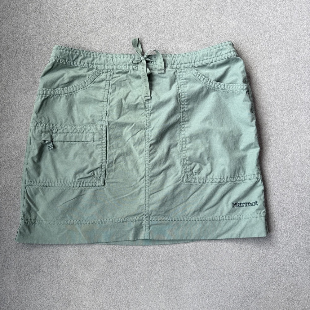 Marmot Skirt Womens 2 Green Utility ALine Mini Perfromance‎ Active Stretch Cargo